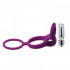 Anello Fallico Vibrante Timeless Dual Ring Viola 3,5 cm. - 3