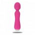 Vibratore Tipo Massaggiatore Ricaricabile in Silicone Rosa 22 x 5 cm. - 2
