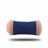 Masturbatore doppio a forma di vagina e ano in TPR blu e puro silicone - 2