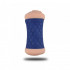 Masturbatore doppio a forma di vagina e ano in TPR blu e puro silicone - 3