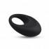 Anello Fallico Vibrante in Puro Silicone Nero Ricaricabile USB - 2