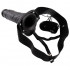 Vibratore Strap-on Realistico Real Rapture Cavo Nero con Testicoli per Uomo o Donna 20,5 x 5 cm. - 0