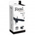 Vibratore Strap-on Realistico Real Rapture Cavo Nero con Testicoli per Uomo o Donna 20,5 x 5 cm. - 3