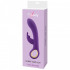 Vibratore Rabbit Viola con Motore Doppio Ricaricabile USB in Silicone 24 x 3,6 cm. - 2