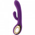 Vibratore Rabbit Viola con Motore Doppio Ricaricabile USB in Silicone 24 x 3,6 cm. - 1