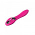 Vibratore Design in Puro Silicone Elys Concave Pink 20,1 x 3,6 cm. - 4