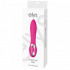 Vibratore Design in Puro Silicone Elys Concave Pink 20,1 x 3,6 cm. - 5