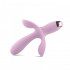 Vibratore Triplo Ricaricabile in Puro Silicone 20,5 x 3,5 cm. - 2