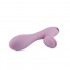 Vibratore con Stimolatore Clitoride Ricaricabile USB in Puro Silicone 19 x 3,3 cm. - 1