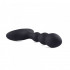 Stimolatore Prostata in Puro Silicone Nero con Rilievi 12 x 3 cm. - 2
