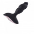 Vibratore Anale in Puro Silicone Nero con Rilievi a Spirale 13 x 3,1 cm. - 2