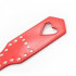 Sculacciatore in Ecopelle Rosso con Borchie e marchio a forma di Cuore - 1