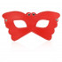 Maschera Rossa da Farfalla con Borchie Metalliche - 0