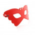 Maschera Rossa da Farfalla con Borchie Metalliche - 2