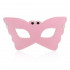 Maschera Rosa da Farfalla con Borchie Metalliche - 0