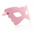 Maschera Rosa da Farfalla con Borchie Metalliche - 3