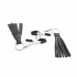 Pinze per Capezzoli in Metallo con Frange Nere - 2