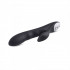 Vibratore Rabbit in Puro Silicone Nero Ricaricabile USB 21 x 3,5 cm. - 4
