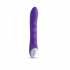 Vibratore in Puro Silicone Viola Ricaricabile USB 21 x 3,5 cm. - 1