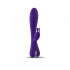 Vibratore Rabbit in Puro Silicone Viola Ricaricabile  USB 22,5 x 4 cm. - 1