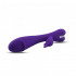 Vibratore Rabbit in Puro Silicone Viola Ricaricabile  USB 22,5 x 4 cm. - 4