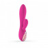 Vibratore Rabbit in Puro Silicone Rosa Ricaricabile USB 18,5 x 3,5 cm. - 1