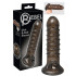 Guaina per Pene e Testicoli con Rilievi Stimolanti interni ed Esterni + 4 cm. Lunghezza - 0