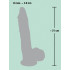 Fallo Realistico in Puro Silicone Morbido e Flessibile 21 X 3,8 cm. - 5