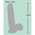 Fallo Realistico in Puro Silicone Morbido e Flessibile 19 X 4,4 cm. - 2