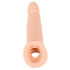 Guaina Fallica in Cyberskin con Aggancio per Testicoli + 5 cm Lunghezza - 2