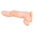 Guaina Fallica in Cyberskin con Aggancio per Testicoli + 5 cm Lunghezza - 1