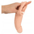 Guaina Fallica in Cyberskin con Aggancio per Testicoli + 5 cm Lunghezza - 3