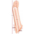 Guaina Fallica in Cyberskin con Aggancio per Testicoli + 5 cm Lunghezza - 5