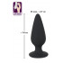 Cuneo Anale in Puro Silicone Nero 7,8 X 2,7 cm. - 4