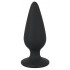 Cuneo Anale in Puro Silicone Nero 10,5 X 3,7 cm. Peso 135 grammi - 0