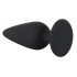 Cuneo Anale in Puro Silicone Nero 10,5 X 3,7 cm. Peso 135 grammi - 1