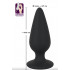 Cuneo Anale in Puro Silicone Nero 10,5 X 3,7 cm. Peso 135 grammi - 5
