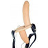 Strap-On Doppio Con 2 Vibratori In Lattice Indossabili Telecomandati 18 x 3,5 e 10 x 3,5 cm. - 1