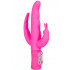 Vibratore Rabbit Rotante a Tripla Stimolazione Ano Clitoride e Vagina 23 x 3,5 cm. - 3