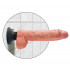 KING COCK - Vibratore Ultra Realistico 26 x 5,3 cm - Alta Qualita MADE in USA Color Carne - 3