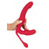 Strap On senza lacci Triple Teaser con Triplo Vibratore, Ricaricabile USB con Telecomando - 0