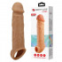 Guaina Fallica Ingrossa Pene Lionel in Silicone Liquido con Aggancio per Testicoli 20,5x4,5 cm - 0