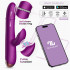 Vibratore Rabbit Perline in Movimento, Vibrazione e Pulsazione APP Ricaricabile USB - 0