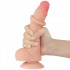 Dildo Realistico Doppio Strato con Pelle Scorrevole Joshua 17,5 x 3,5 cm - 0