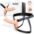 Fallo Cavo Strap-On Silicone Carne Taglia S - 3