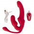 Strap On senza lacci Triple Teaser con Triplo Vibratore, Ricaricabile USB con Telecomando - 9
