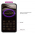 Vibratore Ethan Vibe Viola Ricaricabile USB con APP 20x3,5 cm - 9