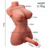 Busto Realistico LadyBoy con Dildo 17 x 4 cm, Vibrazione e Spinta Ricaricabile USB - 8