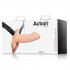 Fallo Cavo Strap-On Silicone Carne Taglia S - 8