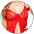 Baby Doll Rosso 2 Pezzi 